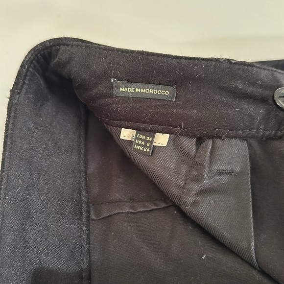 Massimo Dutti black velvet trousers - Picture 5 of 14